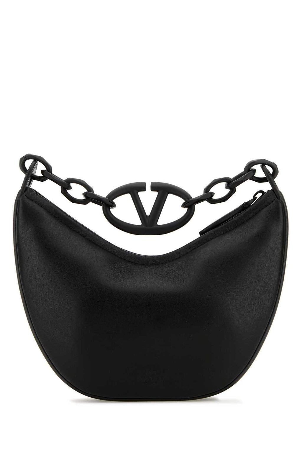Valentino Garavani Women Black Leather Hobo Vlogo Moon Handbag Luosophy