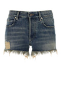 Balenciaga Women Denim Shorts