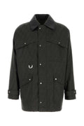 Fendi Men Embroidered Canvas Coat