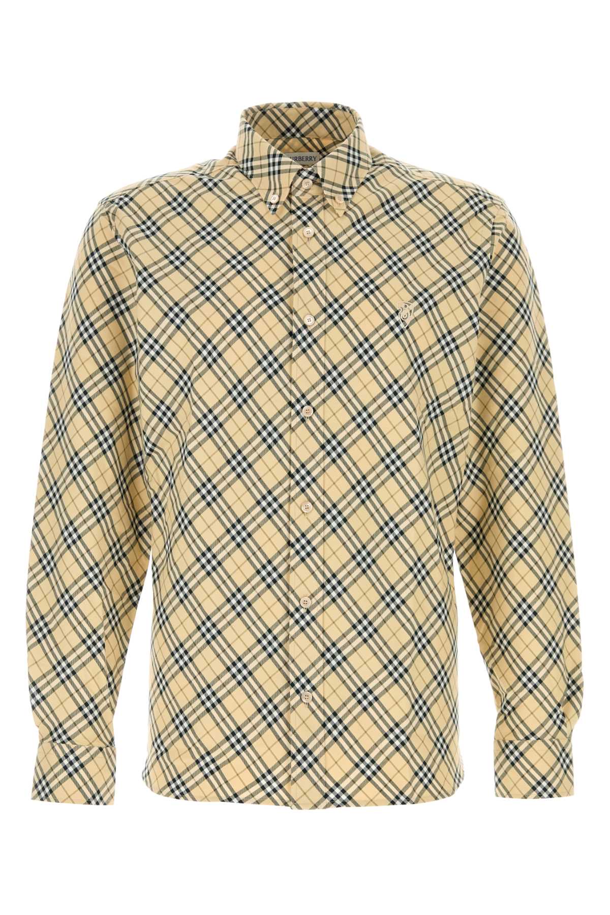 Burberry Men Embroidered Cotton Shirt