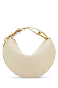 Burberry Women Ivory Leather Knight Arc Handbag