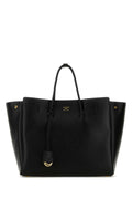 Balenciaga Women Black Leather Carry All Hampton Shopping Bag