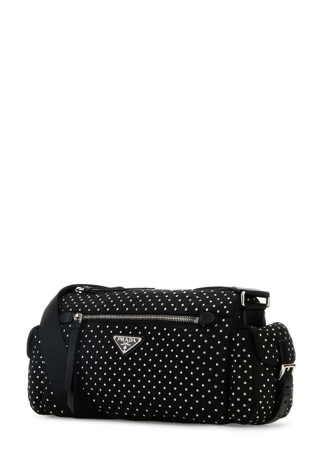 Prada Women Black Nylon Shoulder Bag
