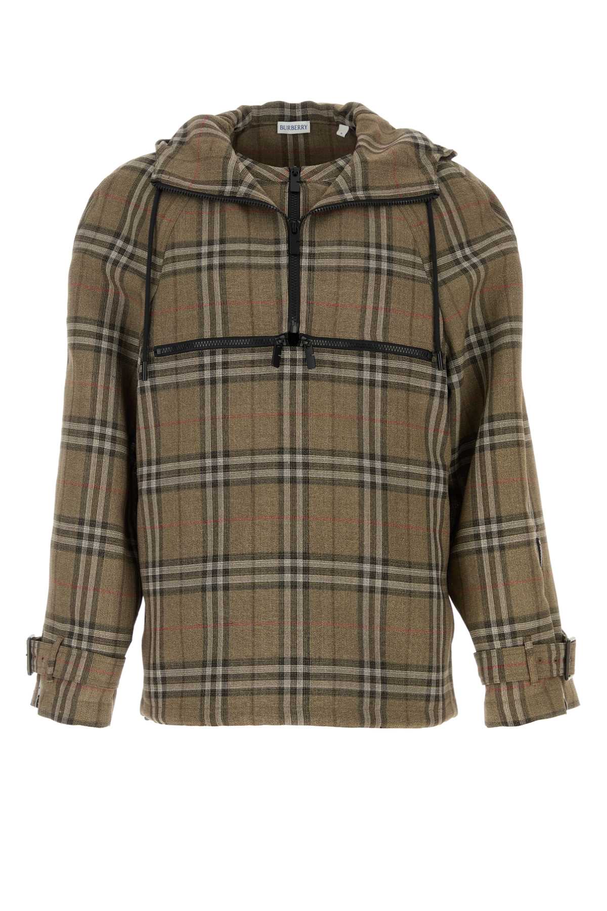 Burberry Men Embroidered Viscose Blend Sweatshirt