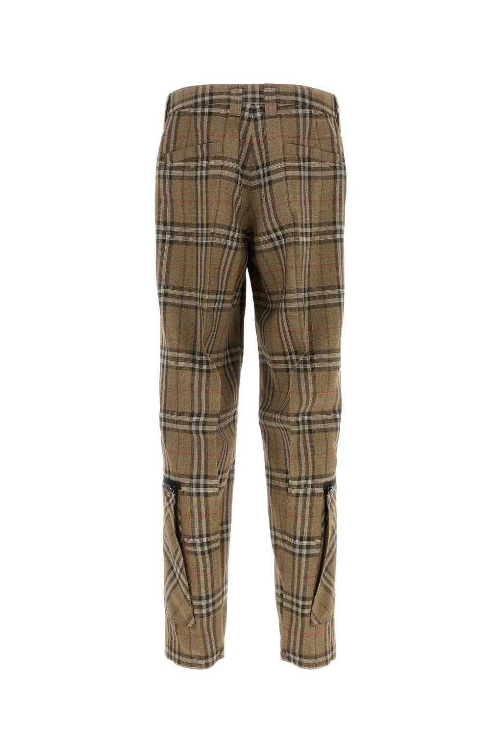 Burberry Men Embroidered Viscose Blend Cargo Pant