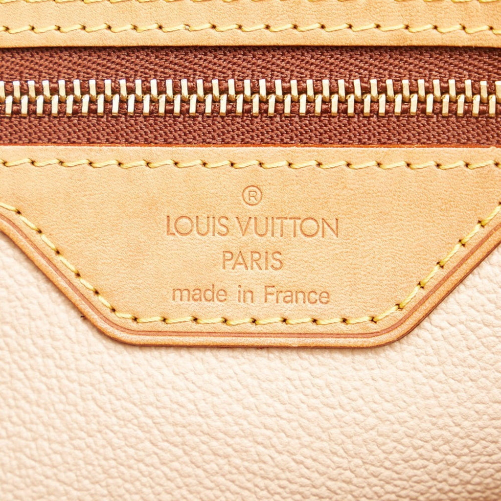 Louis Vuitton Monogram Bucket PM Tote Bag Brown PVC Leather Ladies Banlieue91