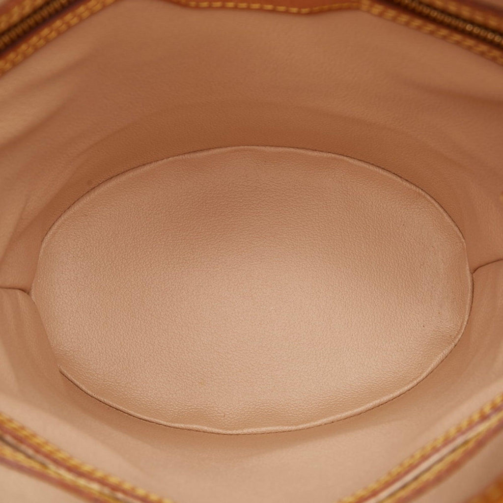 Louis Vuitton Monogram Bucket PM Tote Bag Brown PVC Leather Ladies Banlieue91