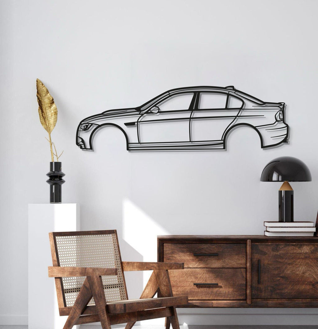 2008 E90 M3 Metal Car Wall Art - MT0363