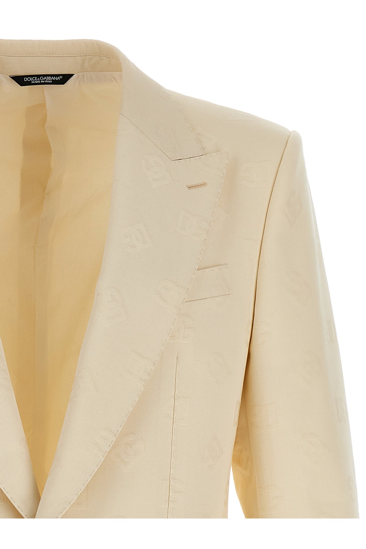 Dolce & Gabbana 'Dg Monogram' Single Breast Jacquard Blazer Jacket