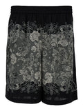 Acne Studios Men White & Black All-Over Graphic Print Sport Shorts In Viscose Man