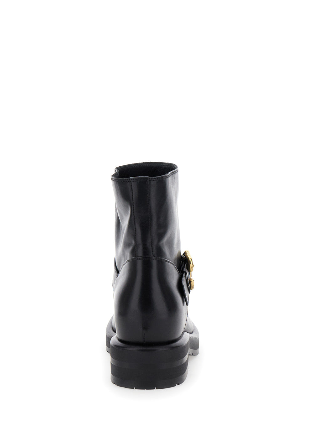 Chloé Women 'Coddington' Black Ankle Boots With Paddington Buckle In Leather Woman