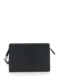 Gucci Men Super Mini Crossbody Bag With Logo Patch In Leather Man