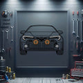 2024 GR Corolla Front View Metal Neon Car Wall Art - MTN0187