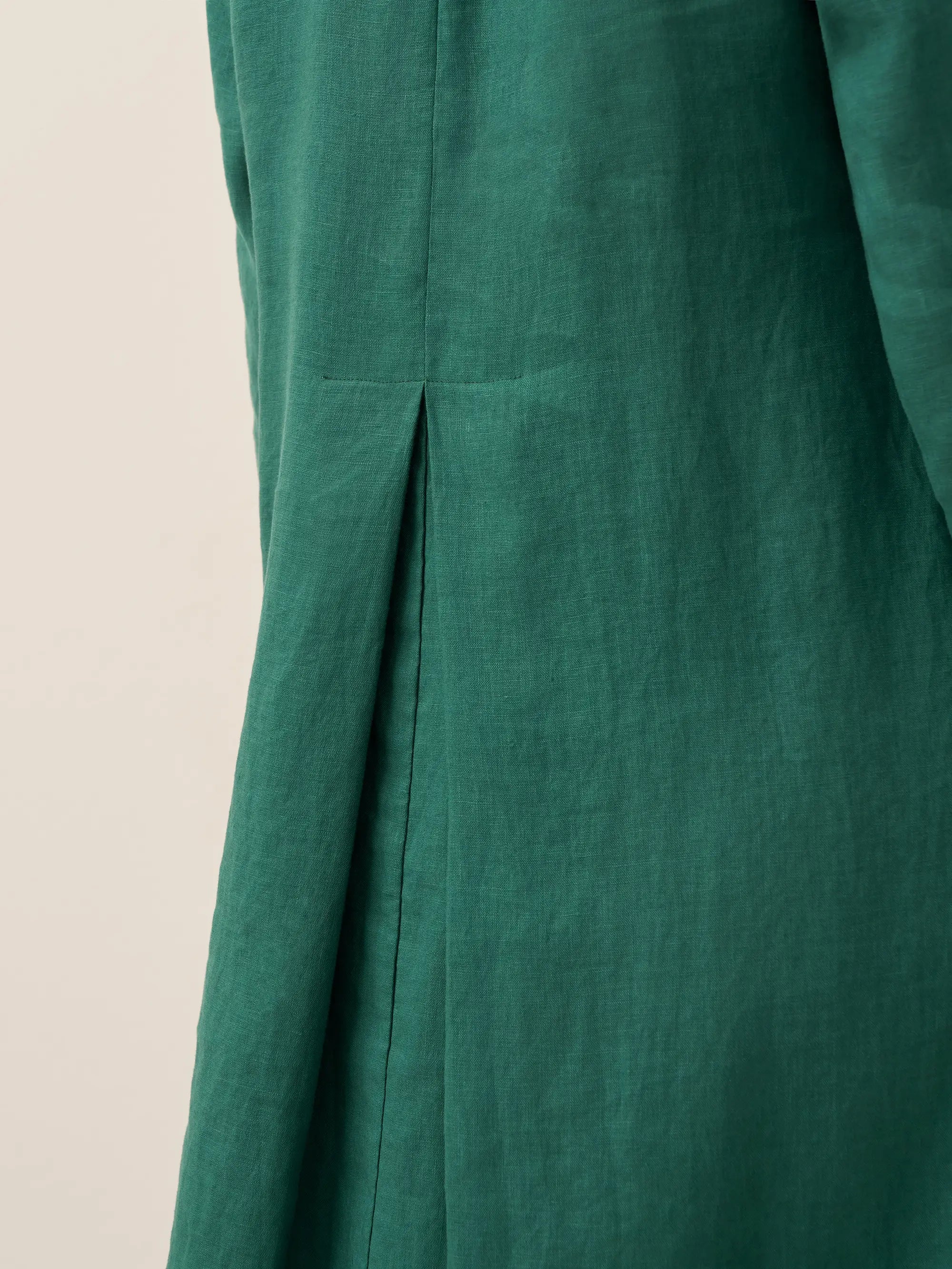 100% Linen Hooded Pullover Midi Dress REBECCA LINTICO