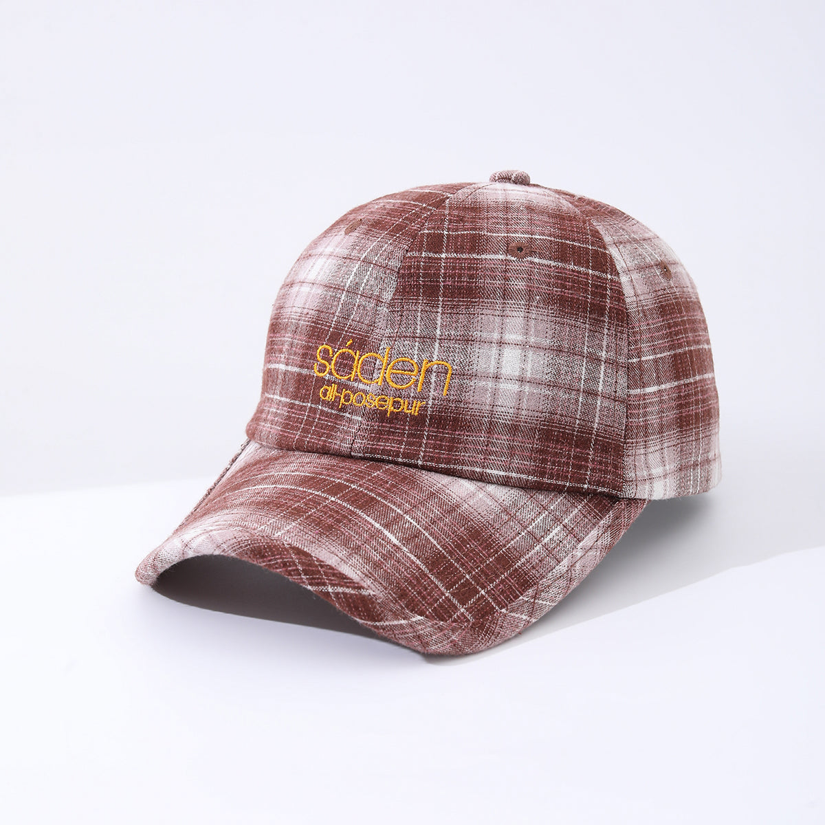 Women's Striped Checkered Embroidered Baseball Cap – 4 Colors FitiqueFit