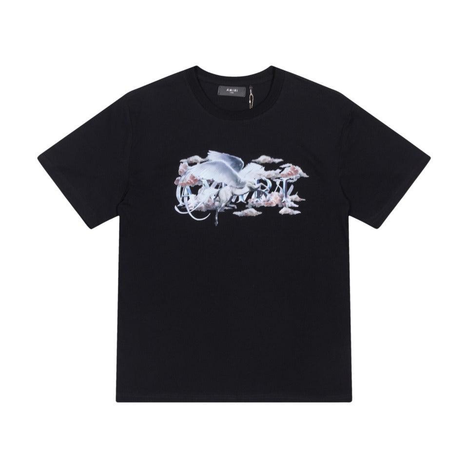 Amiri Black T-Shirt Without Collar Banlieue91