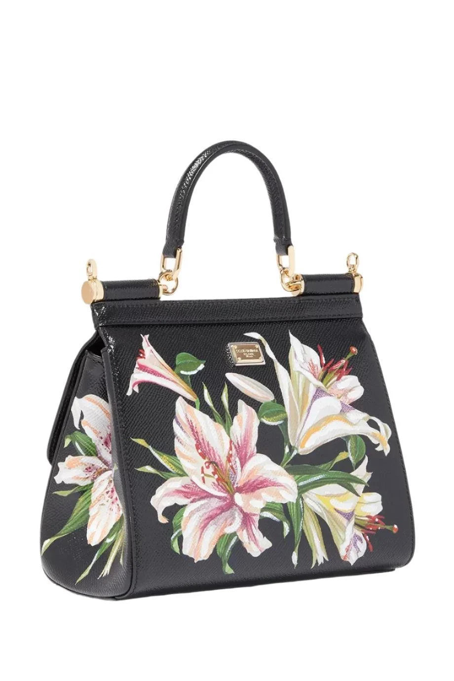 Dolce & Gabbana Small Sicily Lily Dauphine Leather Bag Banlieue91