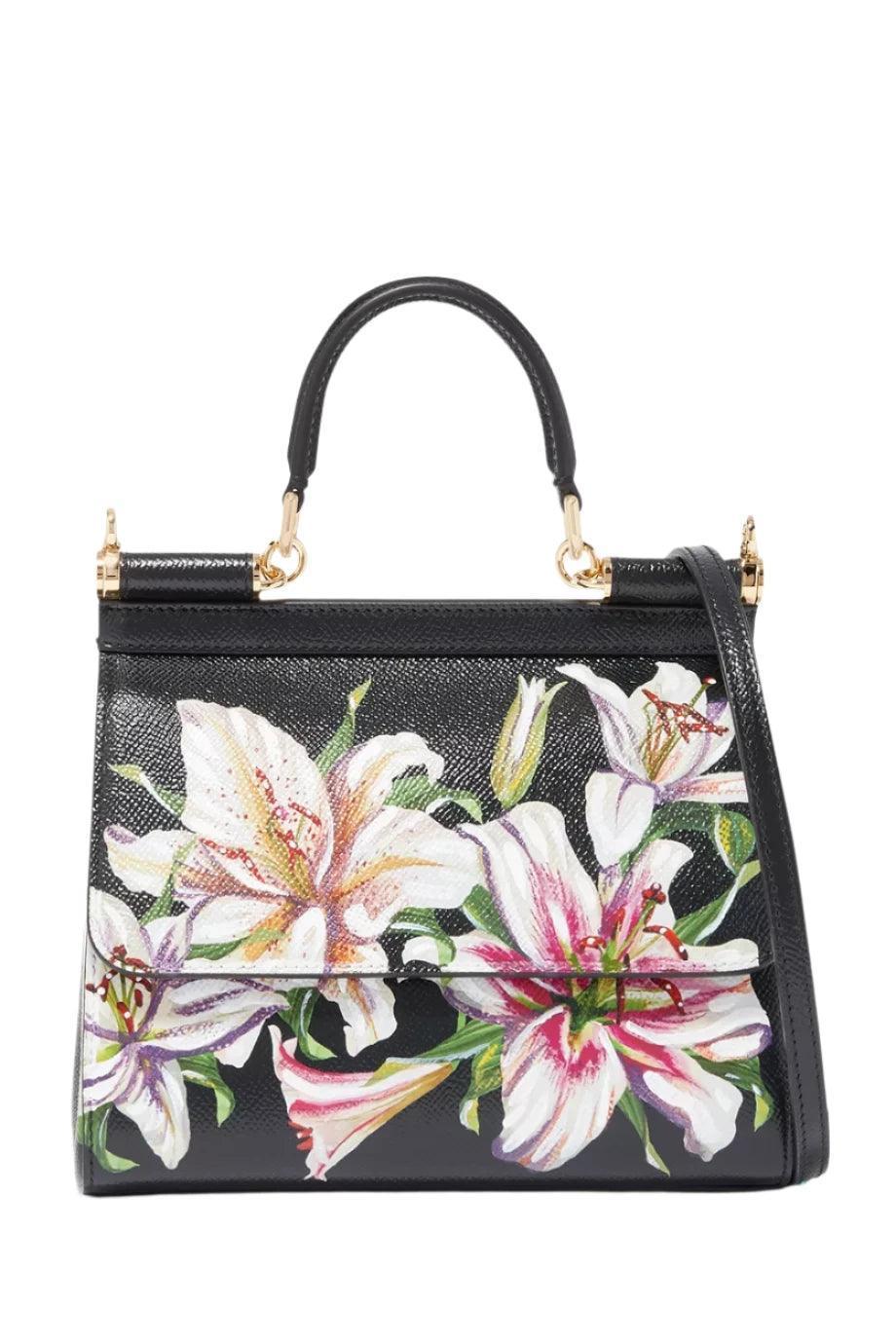 Dolce & Gabbana Small Sicily Lily Dauphine Leather Bag Banlieue91