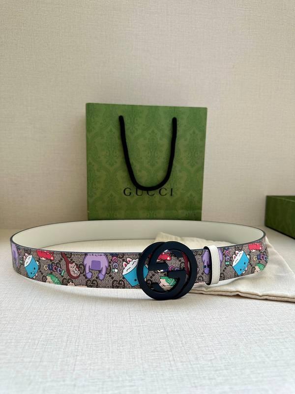 GUCCI Cartoon Print Logo Belt 'Multicolor' Banlieue91