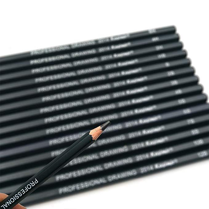 Set of 14 pencil sketches