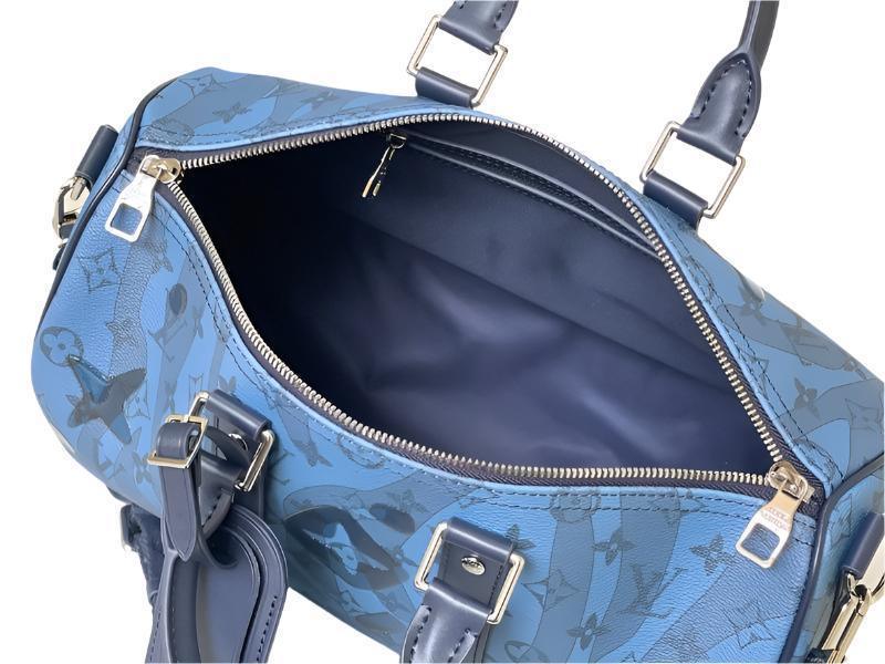Louis Vuitton Speedy Bandoulière 35 Blue Canvas Handbag Banlieue91