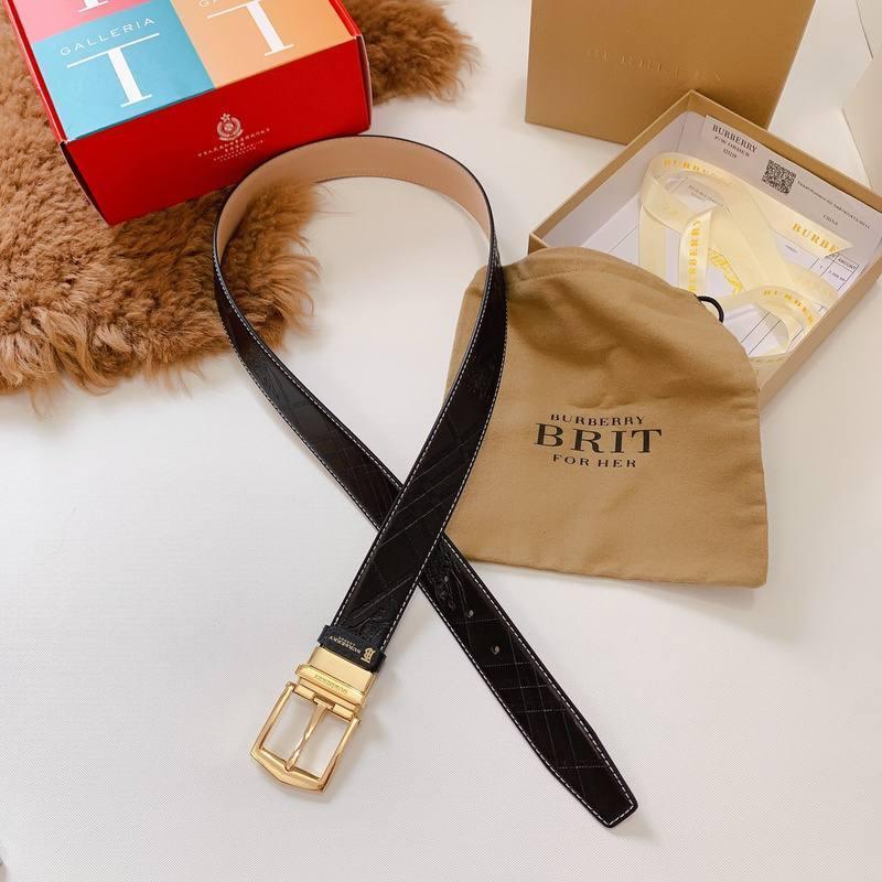 Burberry Leather Vintage Belt 'Black' Banlieue91