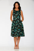 23242 Dark and Mystical Butterfly Swing Dress
