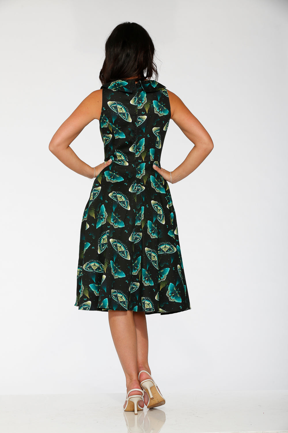 23242 Dark and Mystical Butterfly Swing Dress