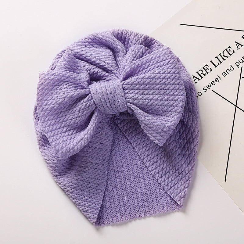 Pit Strip Children's Hat Double Bow Baby Baotou Cap Baby Warm Indian Tire Cap V.I.P Digital Presence