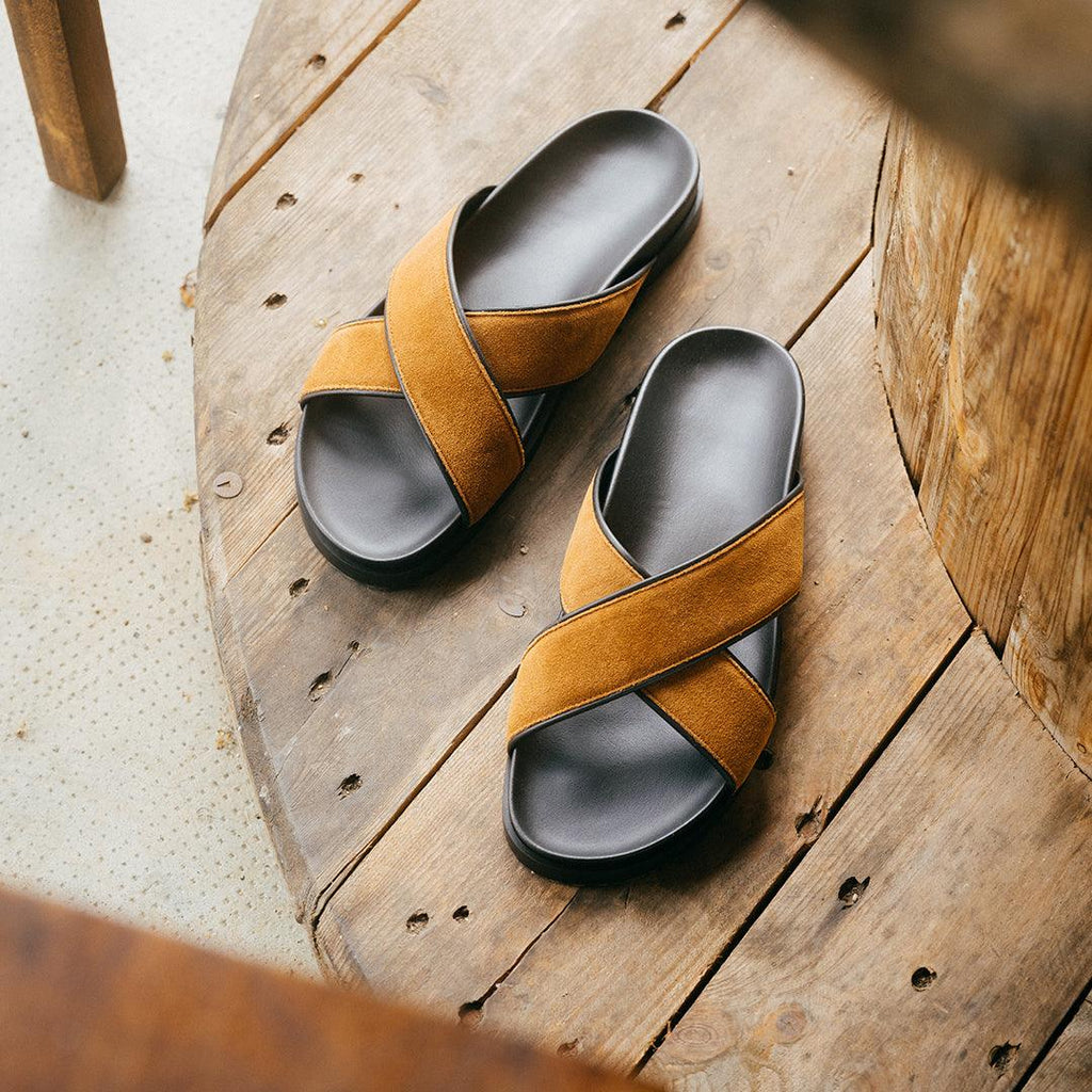 Women's Tan Amalfi Crossover Sandal Del Toro Shoes