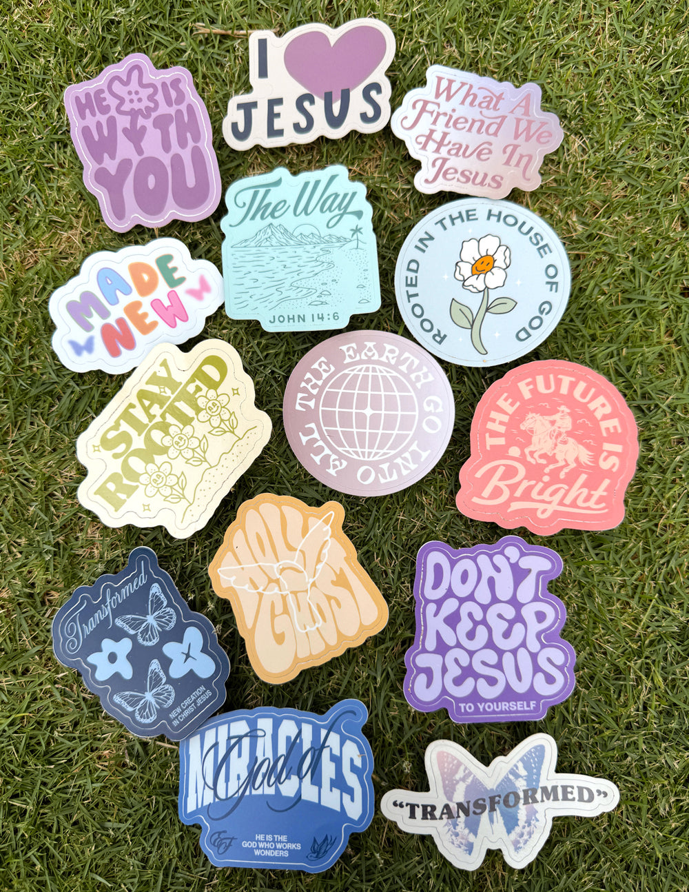 10 Random Stickers Elevated Faith