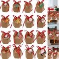 24 Pcs Christmas Gift Boxes with Cards Cartoon Santa