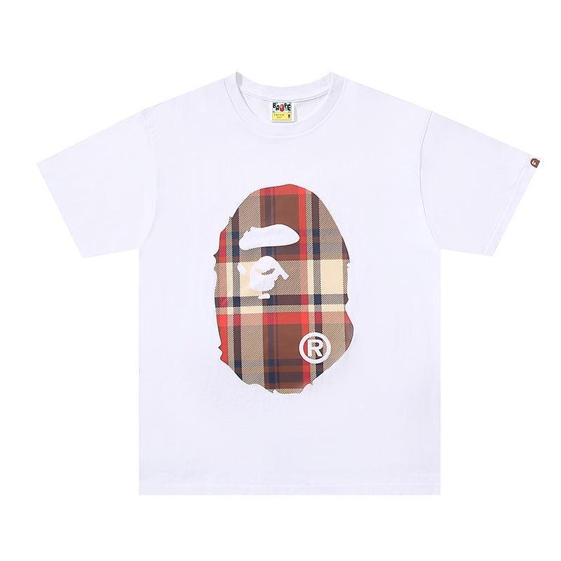 Bathing Ape White T-Shirt without Collar Banlieue91
