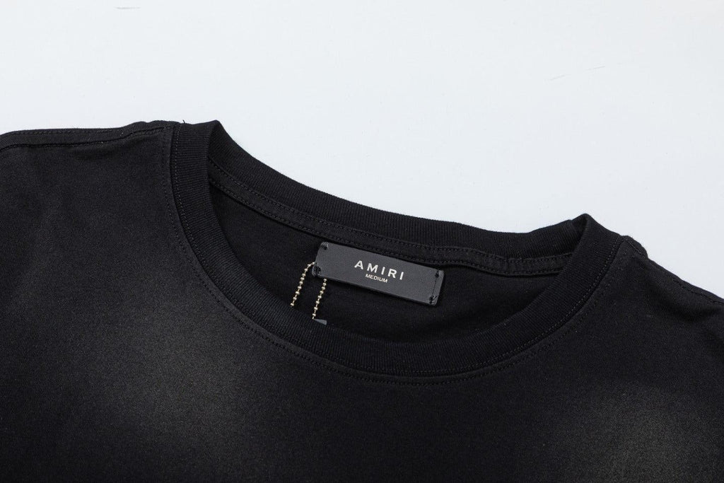 Amiri Lion Black T-Shirt Without Collar Banlieue91