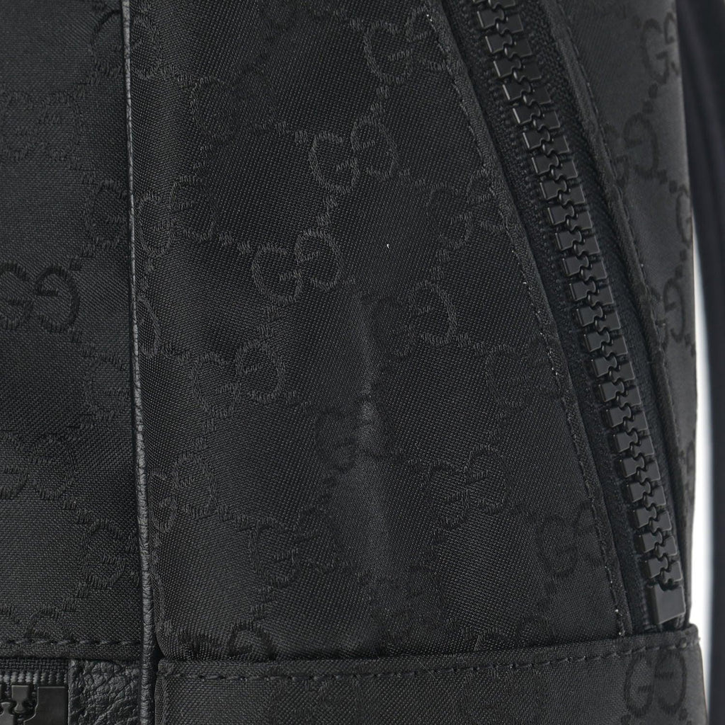 Gucci Nylon Monogram Slim Backpack Black Banlieue91