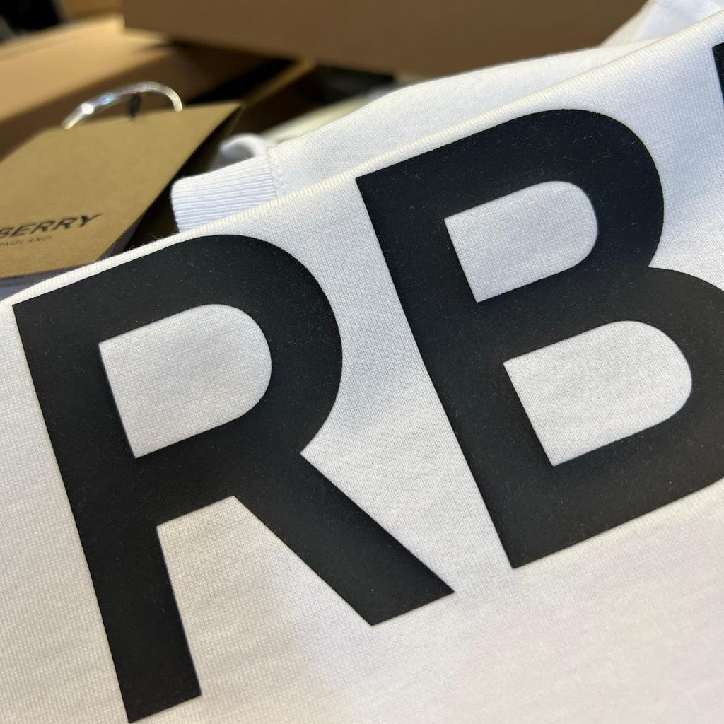 Burberry White T-Shirt Without Collar Banlieue91