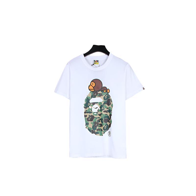 Bathing Ape White T-Shirt without Collar Banlieue91