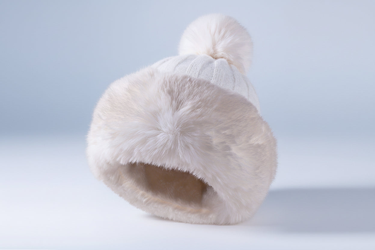 Women’s Winter Princess Mongolian Hat – Warm Plush Fur Fashion Hat FitiqueFit