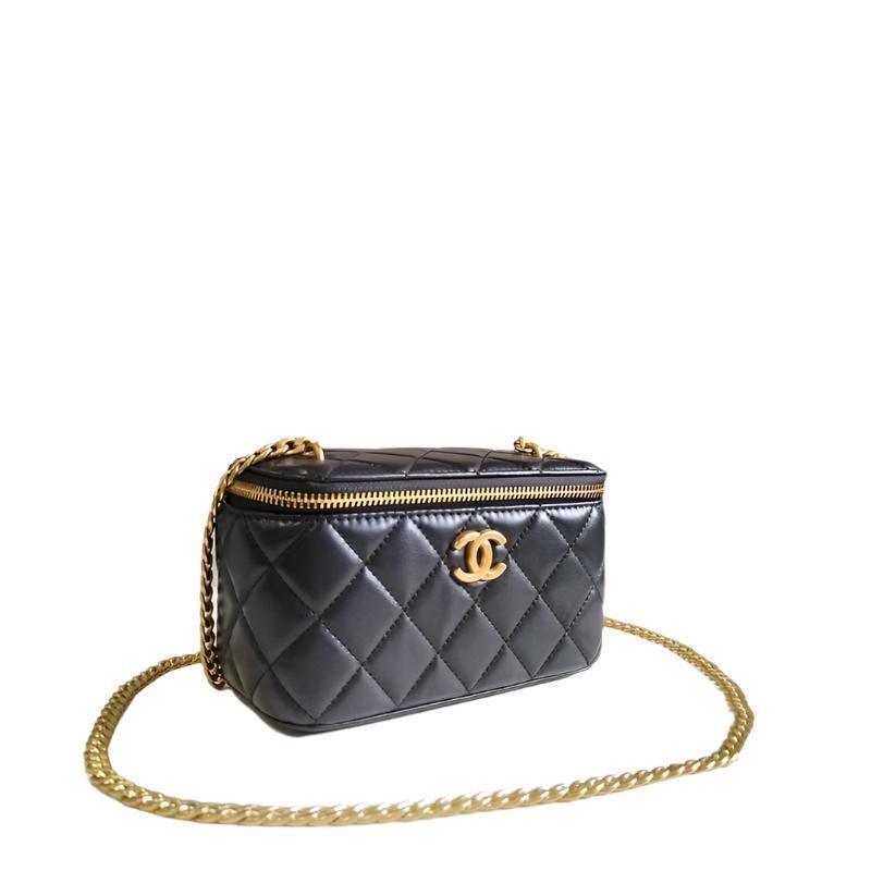 Chanel coco love long vanity case denim Camelia blue SHW Banlieue91