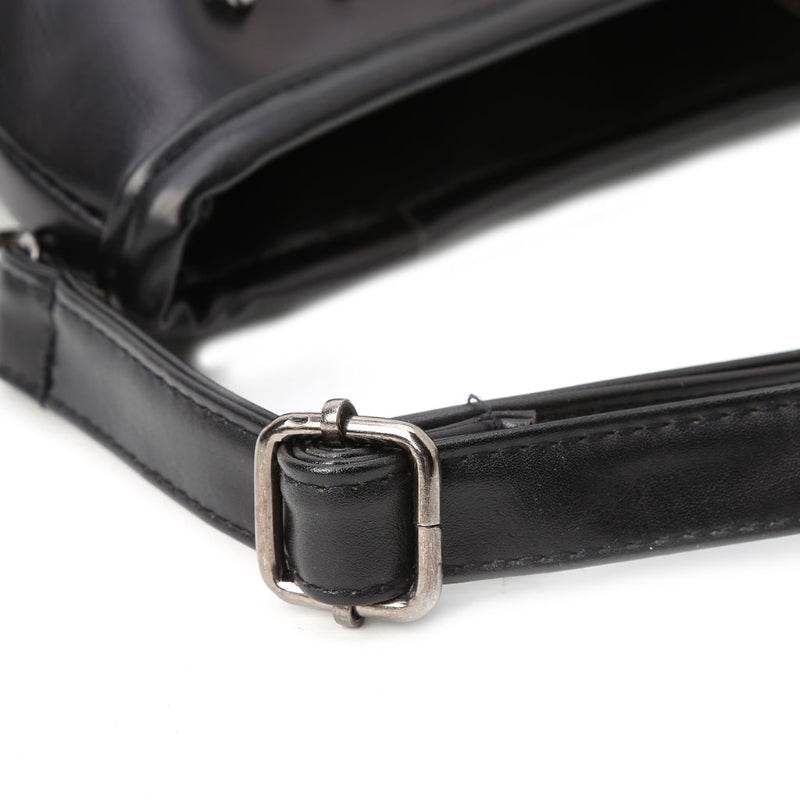Trendy shoulder Women bag with diamond skull