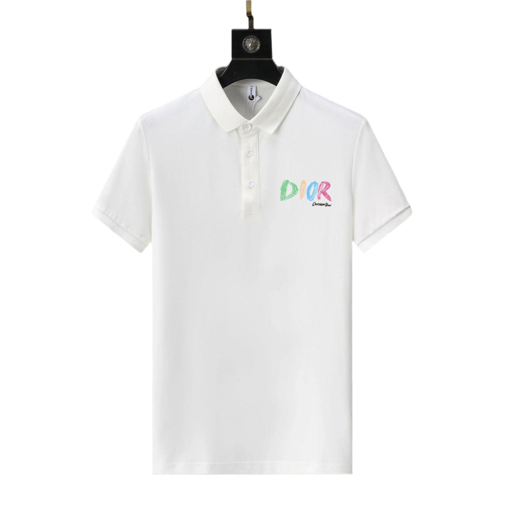 Dior White T-Shirt With Collar Banlieue91