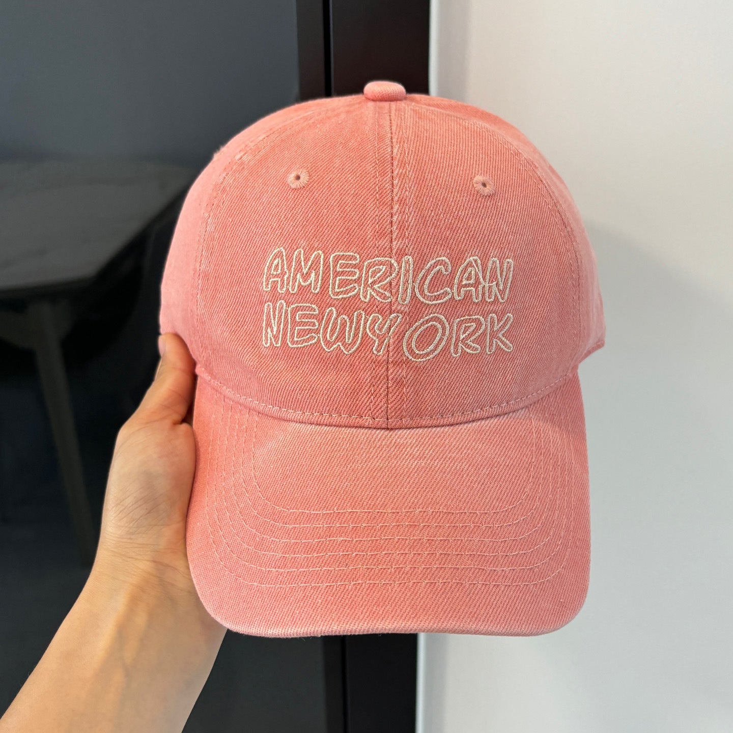 American Retro Washed Denim Peaked Cap — Korean Style Vintage Baseball Hat FitiqueFit
