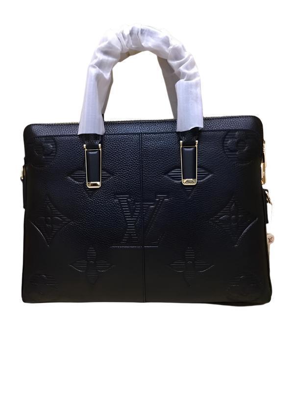 Louis Vuitton Black Monogram Giant Empreinte Leather Onthego MM Men Bag Banlieue91