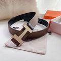Hermes Men Beige Buckle Belt 'Brown' Banlieue91