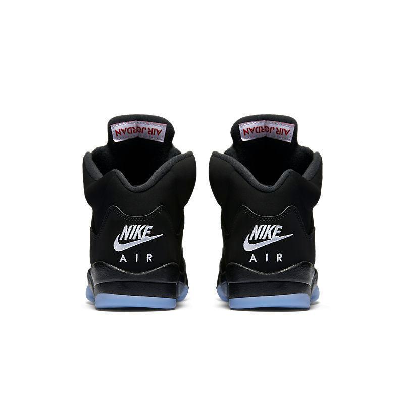 Air Jordan Retro 5 Black Metallic Silver Banlieue91