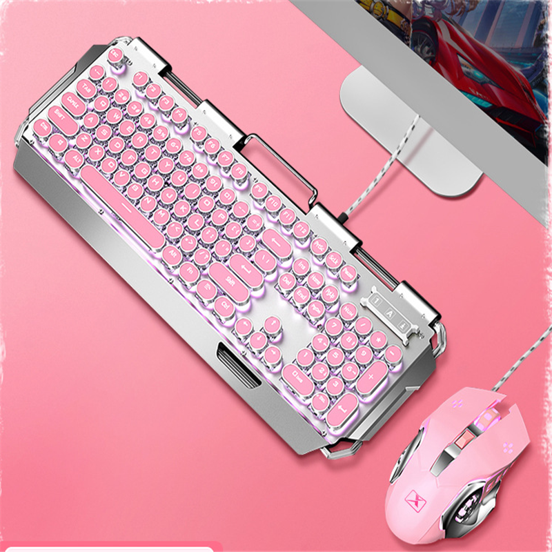 Pink real mechanical keyboard FLIPSTYLEZLLC
