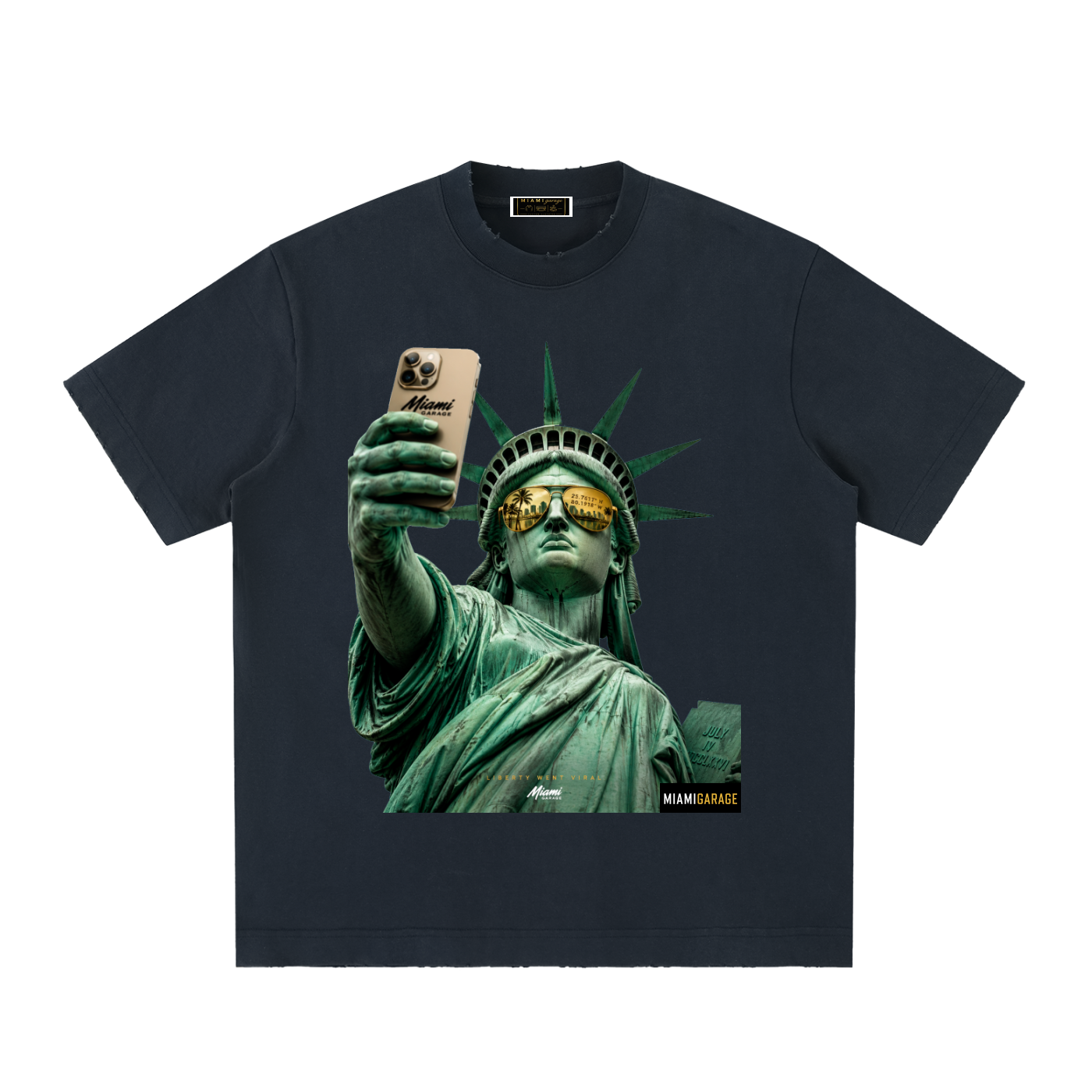 Heavyweight Vintage Washed Frayed T-Shirt