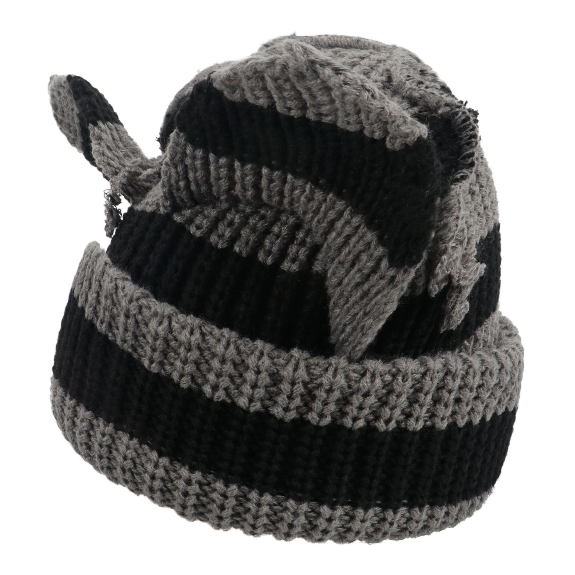 Women’s Thickened Acrylic Knitted Hat with Devil Ears | Cozy Beanie FitiqueFit