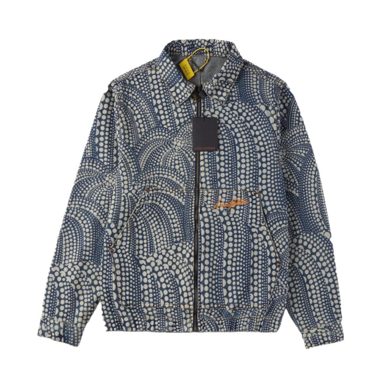 Louis Vuitton LV x YK All Over Pumpkin Denim Blouson Jacket Banlieue91