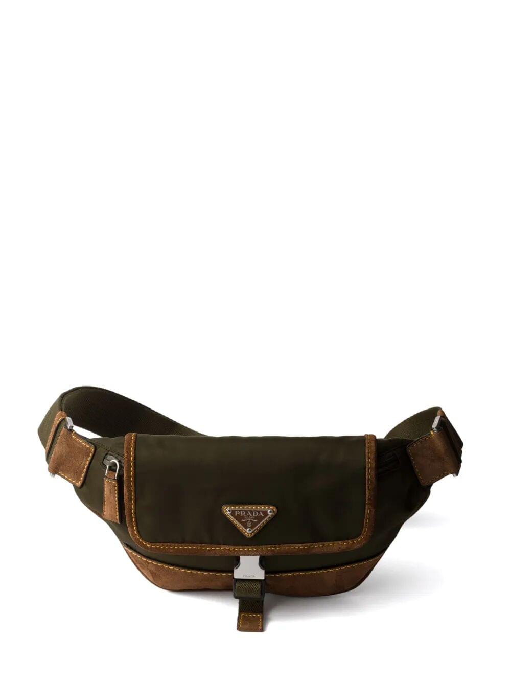 Prada Men Re-Nylon And Suede Belt Bag Luosophy